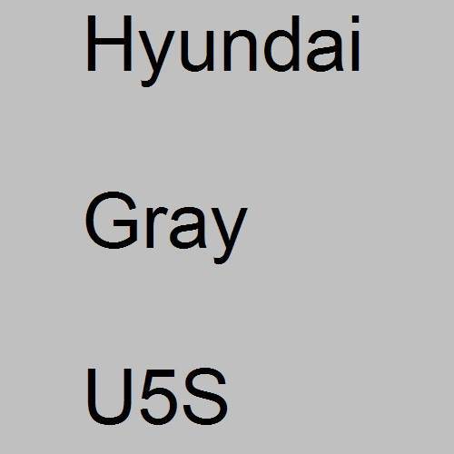 Hyundai, Gray, U5S.