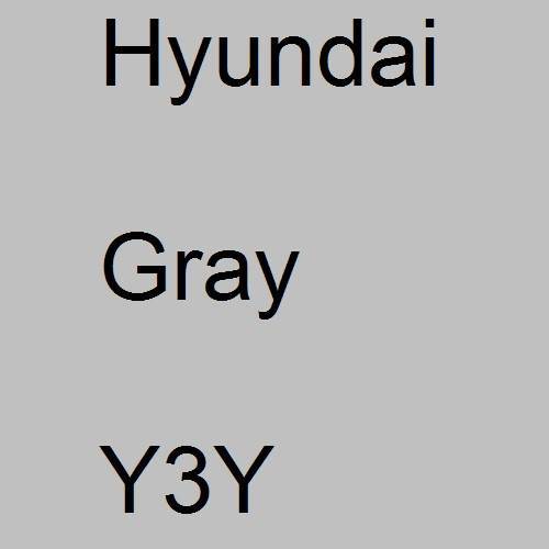 Hyundai, Gray, Y3Y.