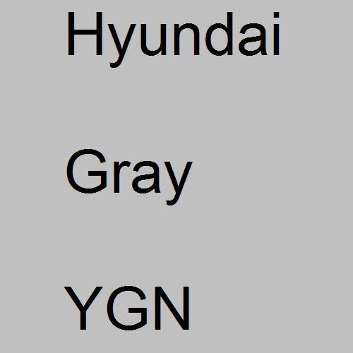 Hyundai, Gray, YGN.