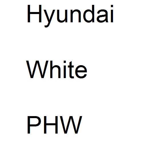 Hyundai, White, PHW.