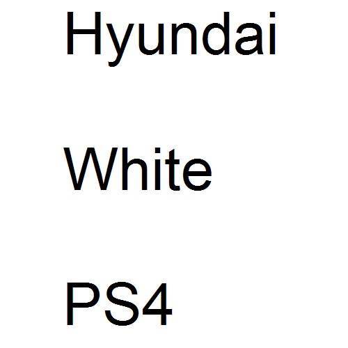 Hyundai, White, PS4.