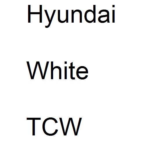 Hyundai, White, TCW.