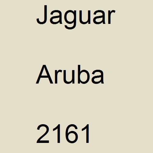 Jaguar, Aruba, 2161.