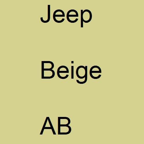 Jeep, Beige, AB.