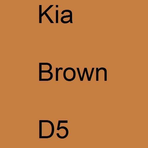 Kia, Brown, D5.