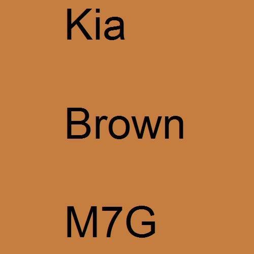 Kia, Brown, M7G.