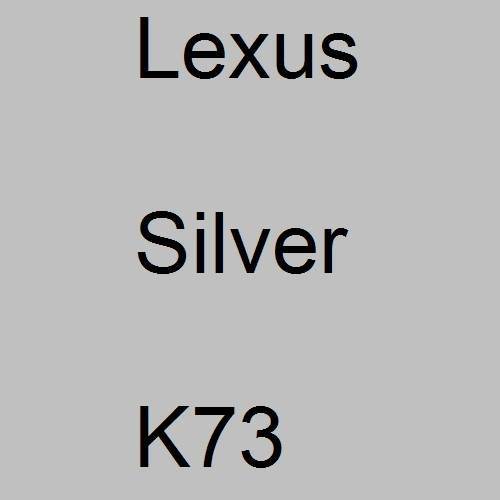 Lexus, Silver, K73.