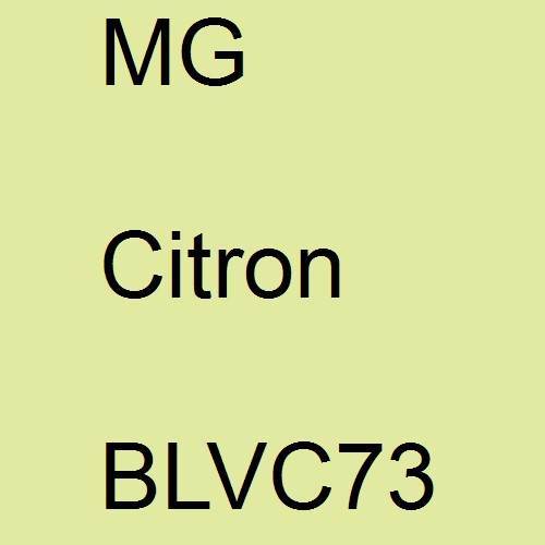 MG, Citron, BLVC73.