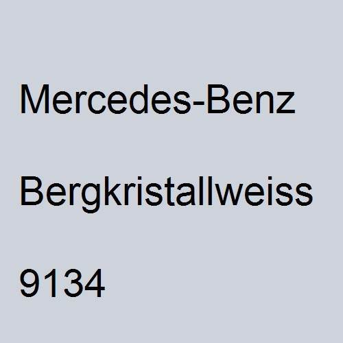 Mercedes-Benz, Bergkristallweiss, 9134.