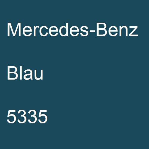 Mercedes-Benz, Blau, 5335.