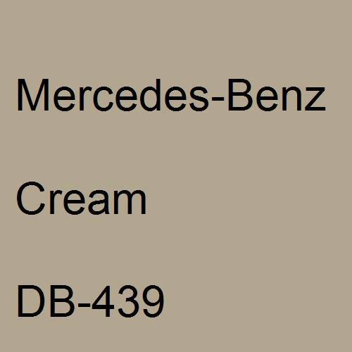 Mercedes-Benz, Cream, DB-439.