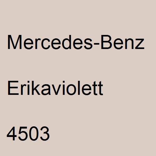 Mercedes-Benz, Erikaviolett, 4503.