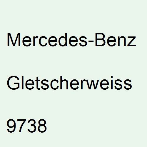 Mercedes-Benz, Gletscherweiss, 9738.