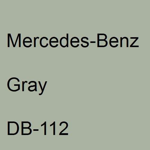 Mercedes-Benz, Gray, DB-112.