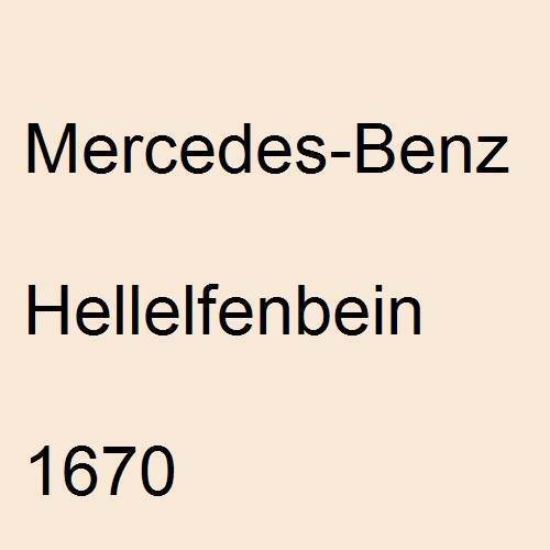 Mercedes-Benz, Hellelfenbein, 1670.