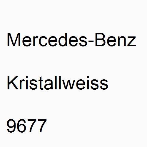 Mercedes-Benz, Kristallweiss, 9677.