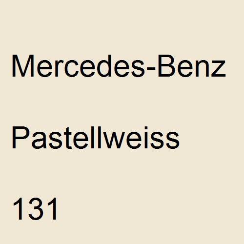 Mercedes-Benz, Pastellweiss, 131.