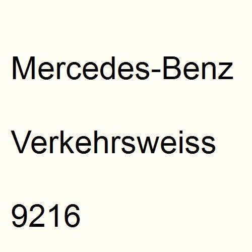 Mercedes-Benz, Verkehrsweiss, 9216.