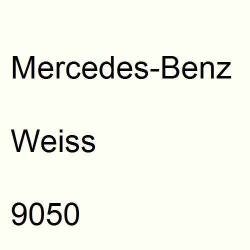 Mercedes-Benz, Weiss, 9050.