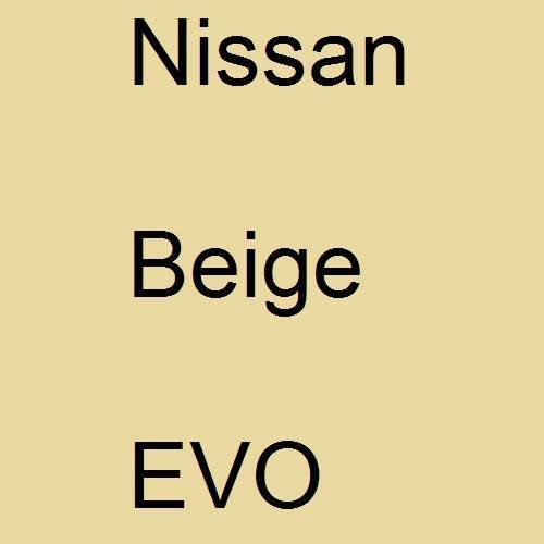 Nissan, Beige, EVO.