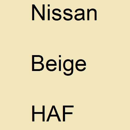 Nissan, Beige, HAF.