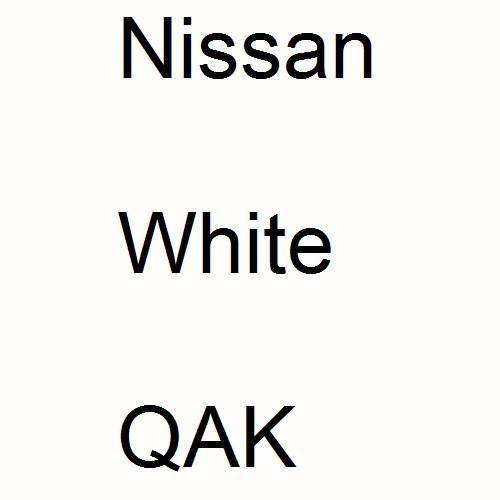 Nissan, White, QAK.