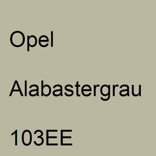 Opel, Alabastergrau, 103EE.