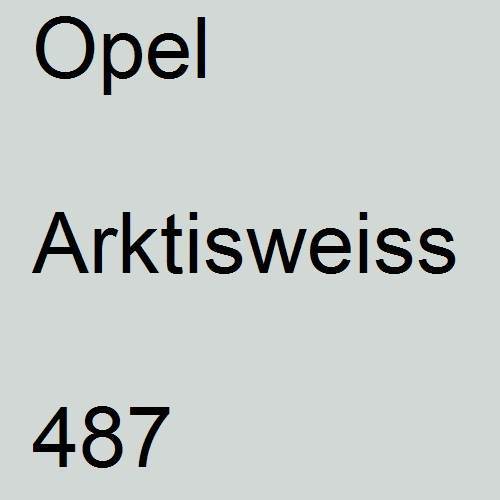 Opel, Arktisweiss, 487.