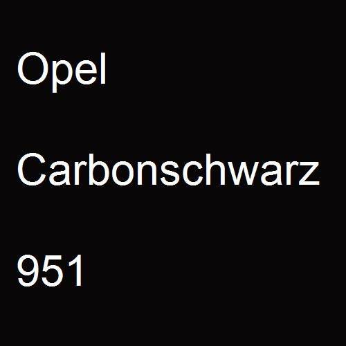 Opel, Carbonschwarz, 951.