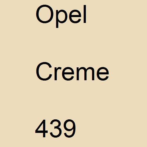 Opel, Creme, 439.