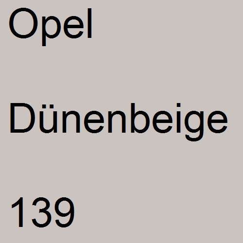 Opel, Dünenbeige, 139.