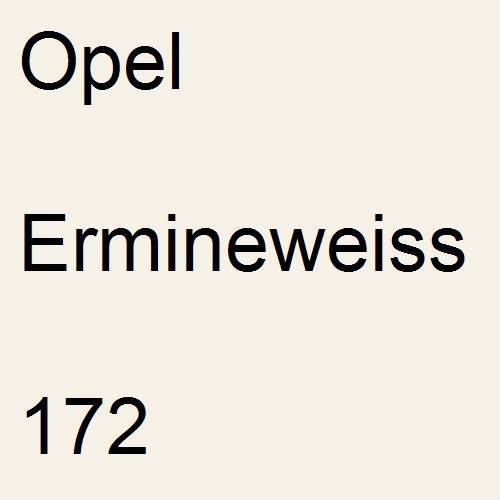 Opel, Ermineweiss, 172.