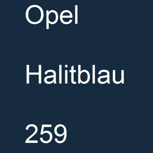 Opel, Halitblau, 259.