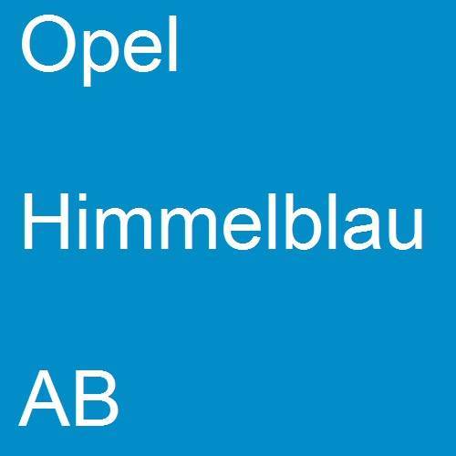 Opel, Himmelblau, AB.