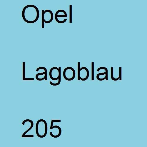 Opel, Lagoblau, 205.