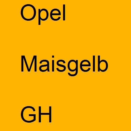 Opel, Maisgelb, GH.