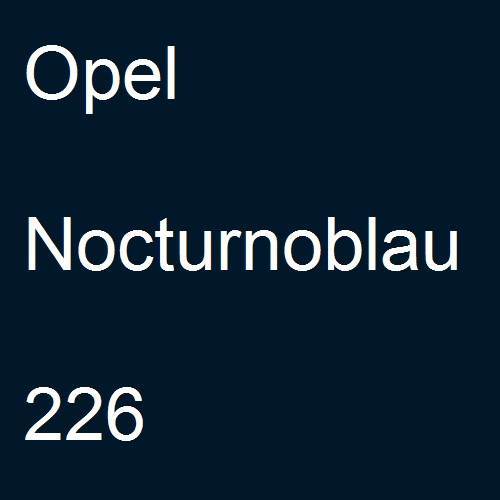 Opel, Nocturnoblau, 226.