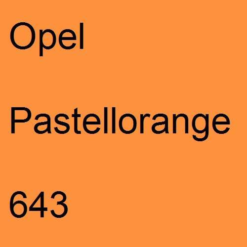 Opel, Pastellorange, 643.