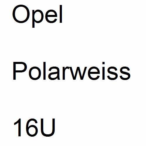 Opel, Polarweiss, 16U.