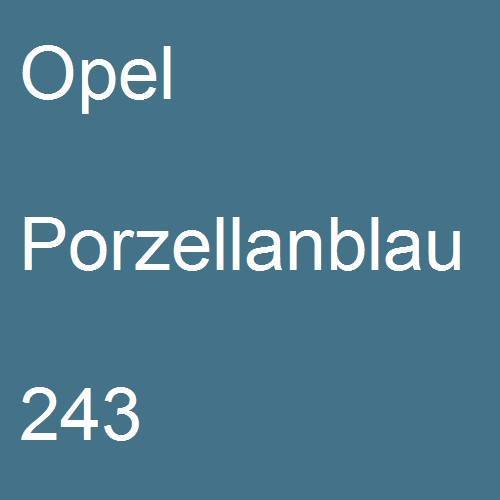 Opel, Porzellanblau, 243.