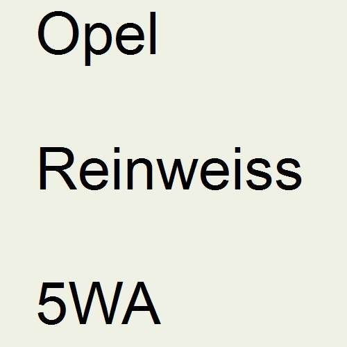 Opel, Reinweiss, 5WA.