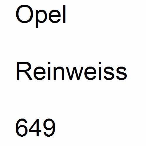 Opel, Reinweiss, 649.