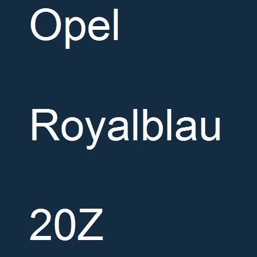 Opel, Royalblau, 20Z.