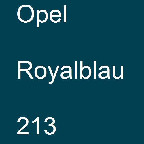 Opel, Royalblau, 213.