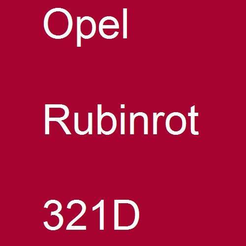 Opel, Rubinrot, 321D.