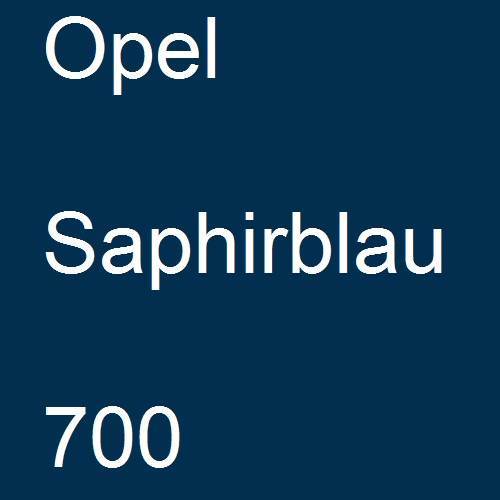 Opel, Saphirblau, 700.