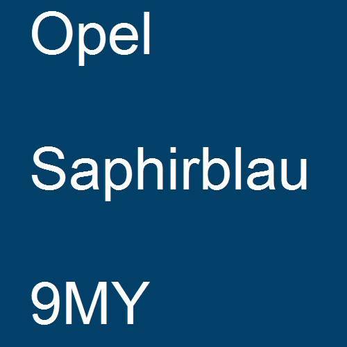 Opel, Saphirblau, 9MY.