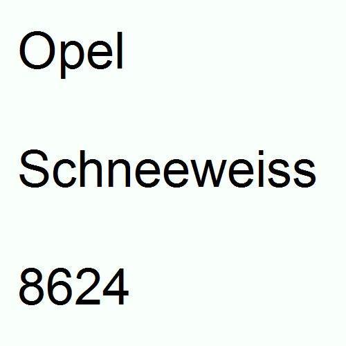 Opel, Schneeweiss, 8624.