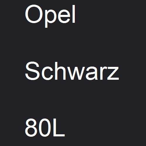 Opel, Schwarz, 80L.