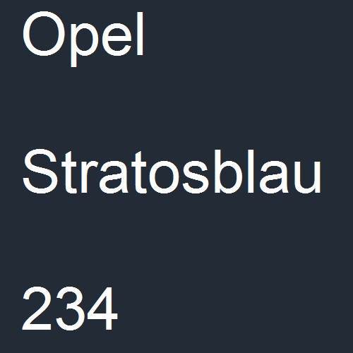 Opel, Stratosblau, 234.